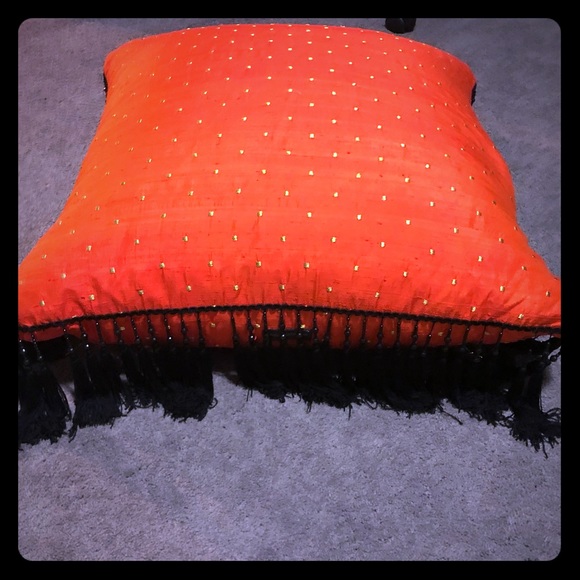 Giant 🔥 Silk Fringe beaded floorpillow🔥